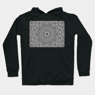 Thai pattern shapes, black and white, Vector abstract modern minimalist Hoodie